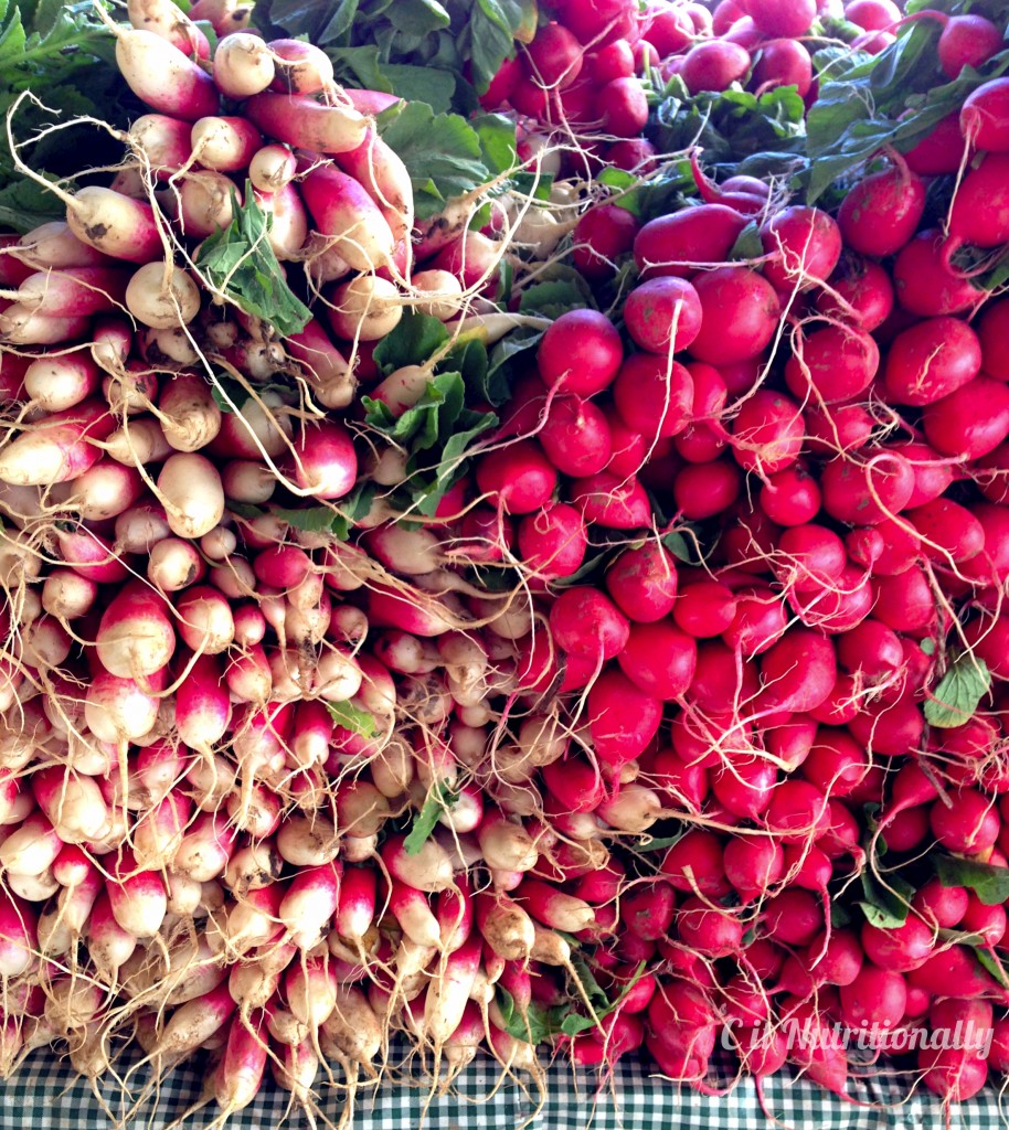 Radishes from farmers market