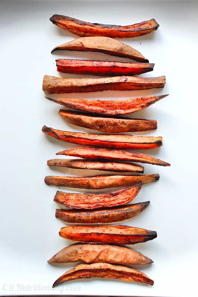 Sweet & Spicy Roasted Sweet Potato Wedges | C it Nutritionally