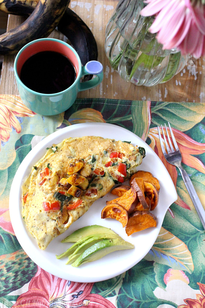 Puerto Rican Omelette | C it Nutritionally #vegetarian #healthyeating #breakfast