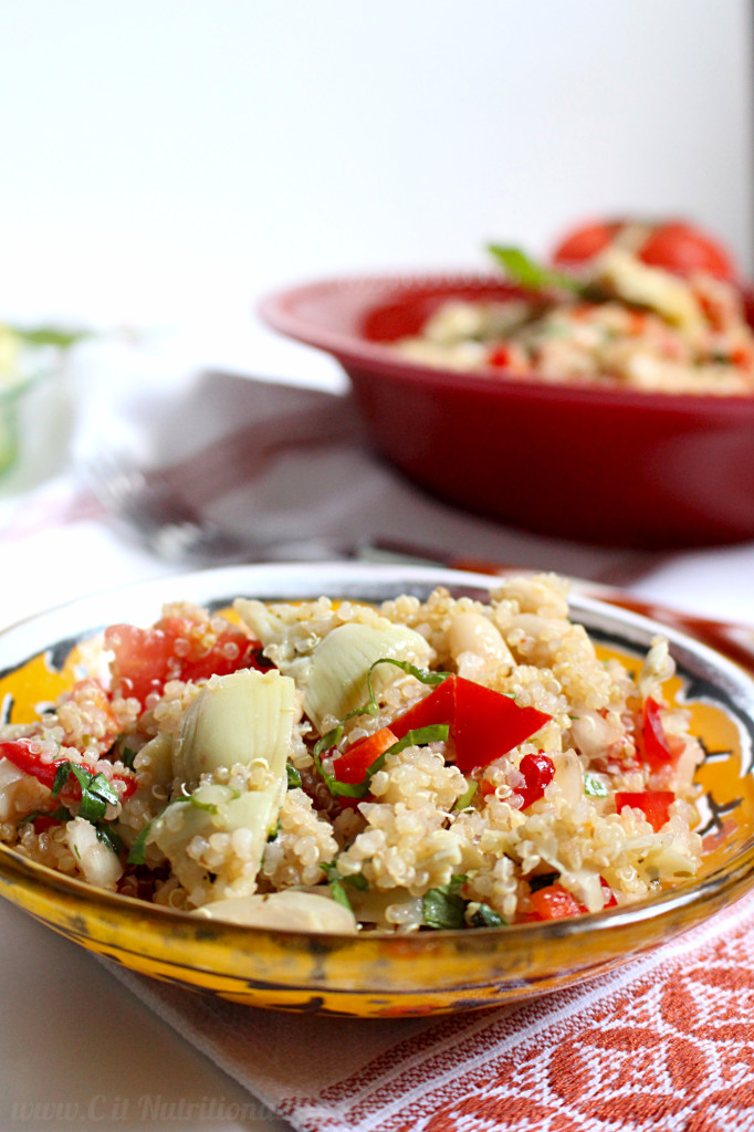 10-Minute Italian Quinoa Salad | C it Nutritionally #glutenfree #vegan #healthyeating