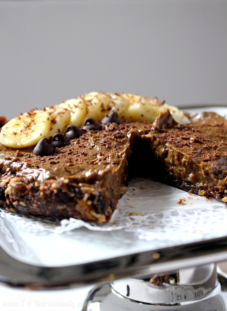 Vegan Chocolate Banana Pudding Pie | C it Nutritionally