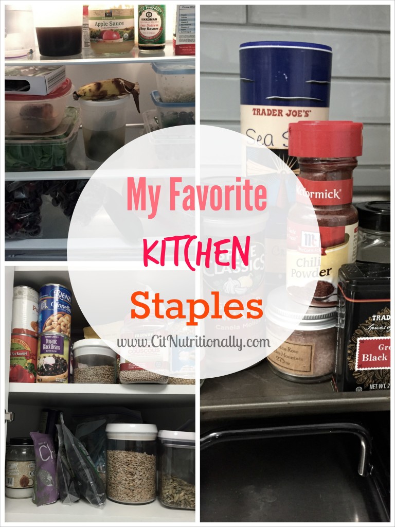 My Favorite Kitchen Staples | C it Nutritionally #RD2be #nutrition