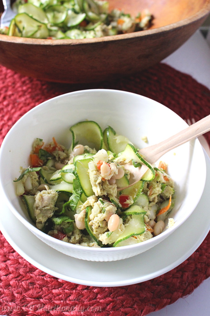 Healthy Tuna Noodle Salad | C it Nutritionally #glutenfree #grainfree #paleo option