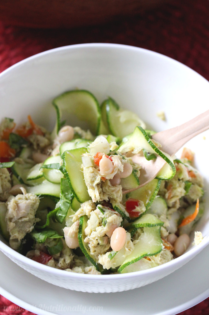 Healthy Tuna Noodle Salad | C it Nutritionally #glutenfree #grainfree #healthyeating #paleo option