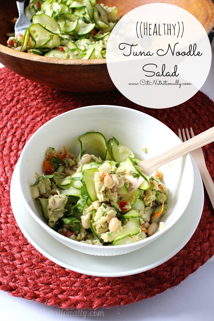 Healthy Tuna Noodle Salad | C it Nutritionally #glutenfree #grainfree