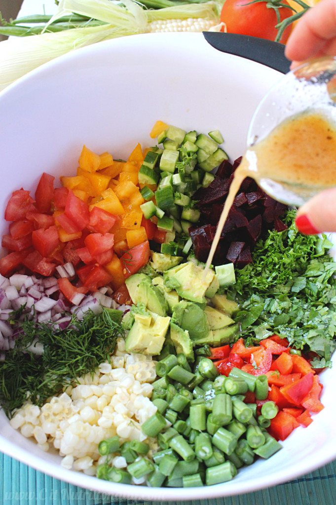 Farmers Market Chopped Summer Salad | C it Nutritionally #glutenfree #grainfree #vegan #healthyeating