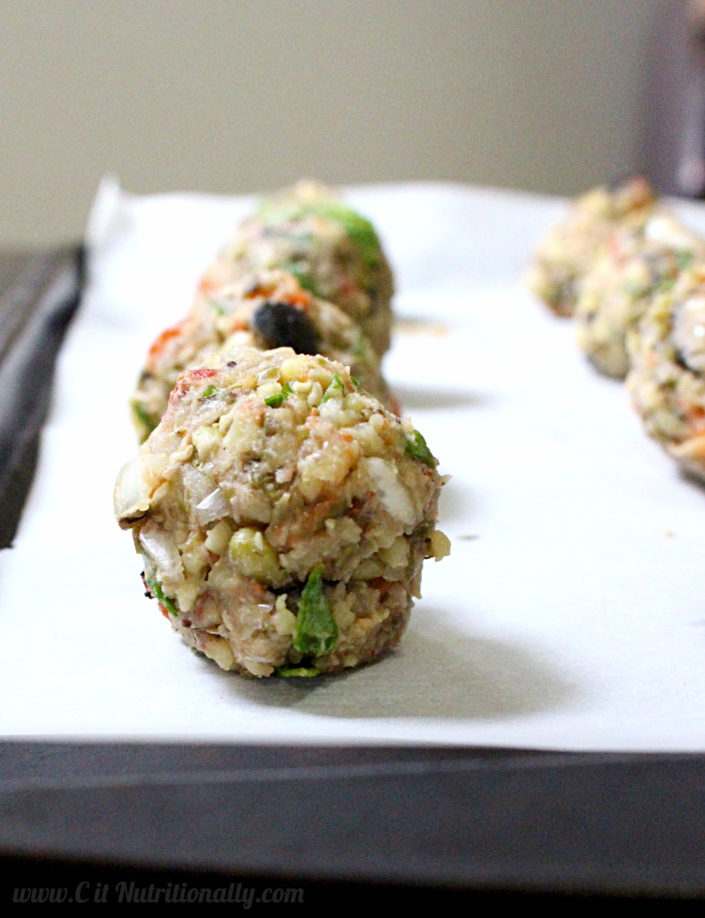 Mediterranean Mung Bean and Olive “Meatballs” | C it Nutritionally