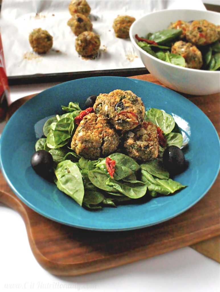 Mediterranean Mung Bean and Olive “Meatballs” | C it Nutritionally #vegan #vegetarian #grainfree #glutenfree