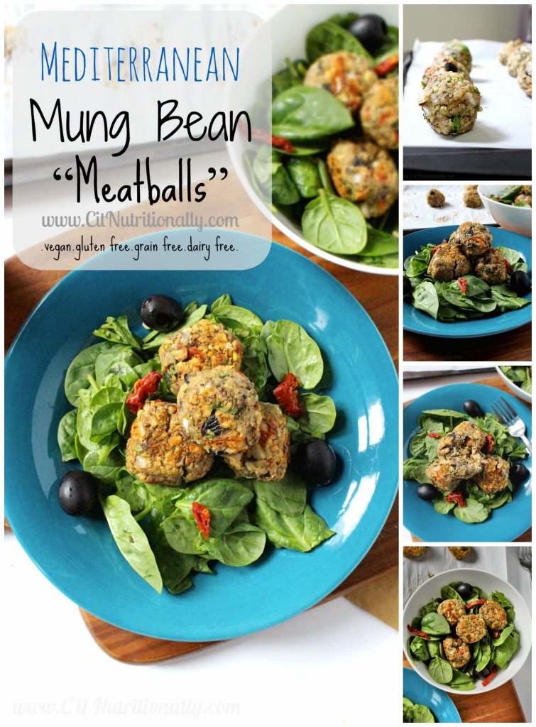 Mediterranean Mung Bean and Olive “Meatballs” | C it Nutritionally #vegan #grainfree #glutenfree