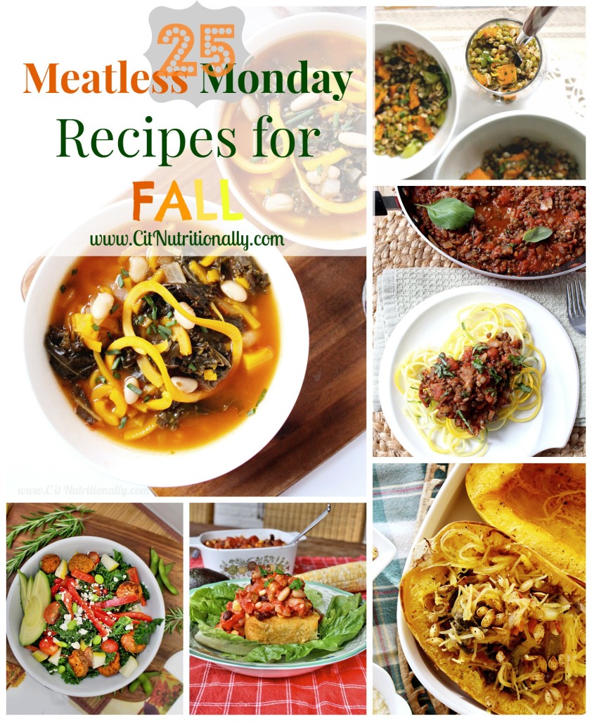 25 Meatless Monday Dinners For Fall | C it Nutritionally