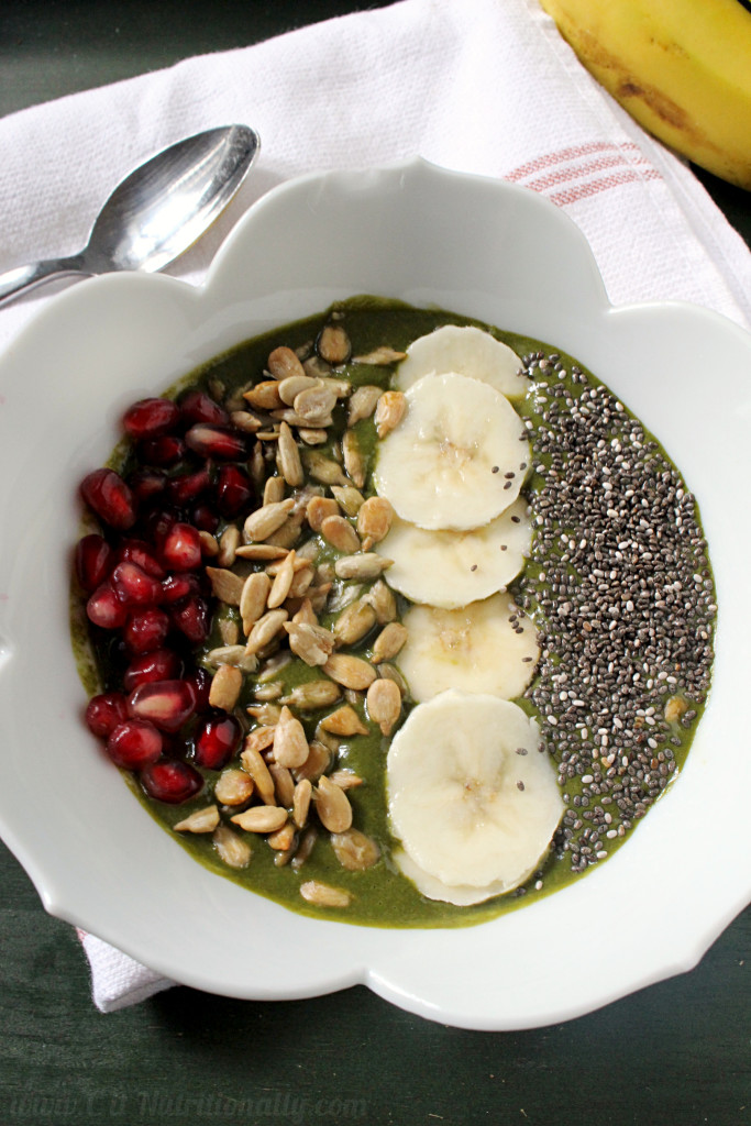 The Ultimate Green Cocoa Smoothie Bowl | C it Nutritionally #vegan #glutenfree #grainfree #breakfast