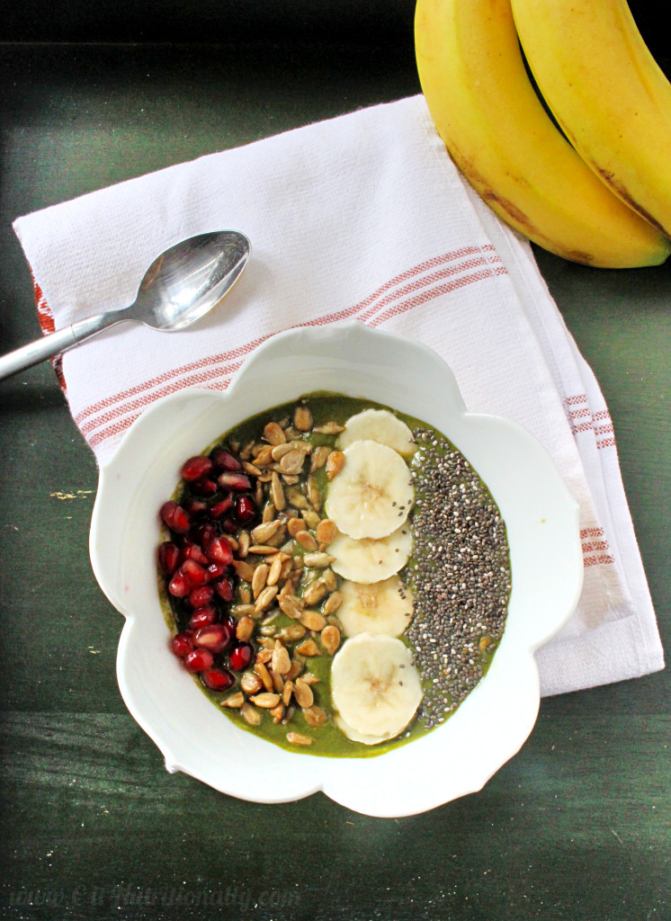 The Ultimate Green Cocoa Smoothie Bowl | C it Nutritionally #vegan #meatlessmonday #vegetarian #paleo #glutenfree