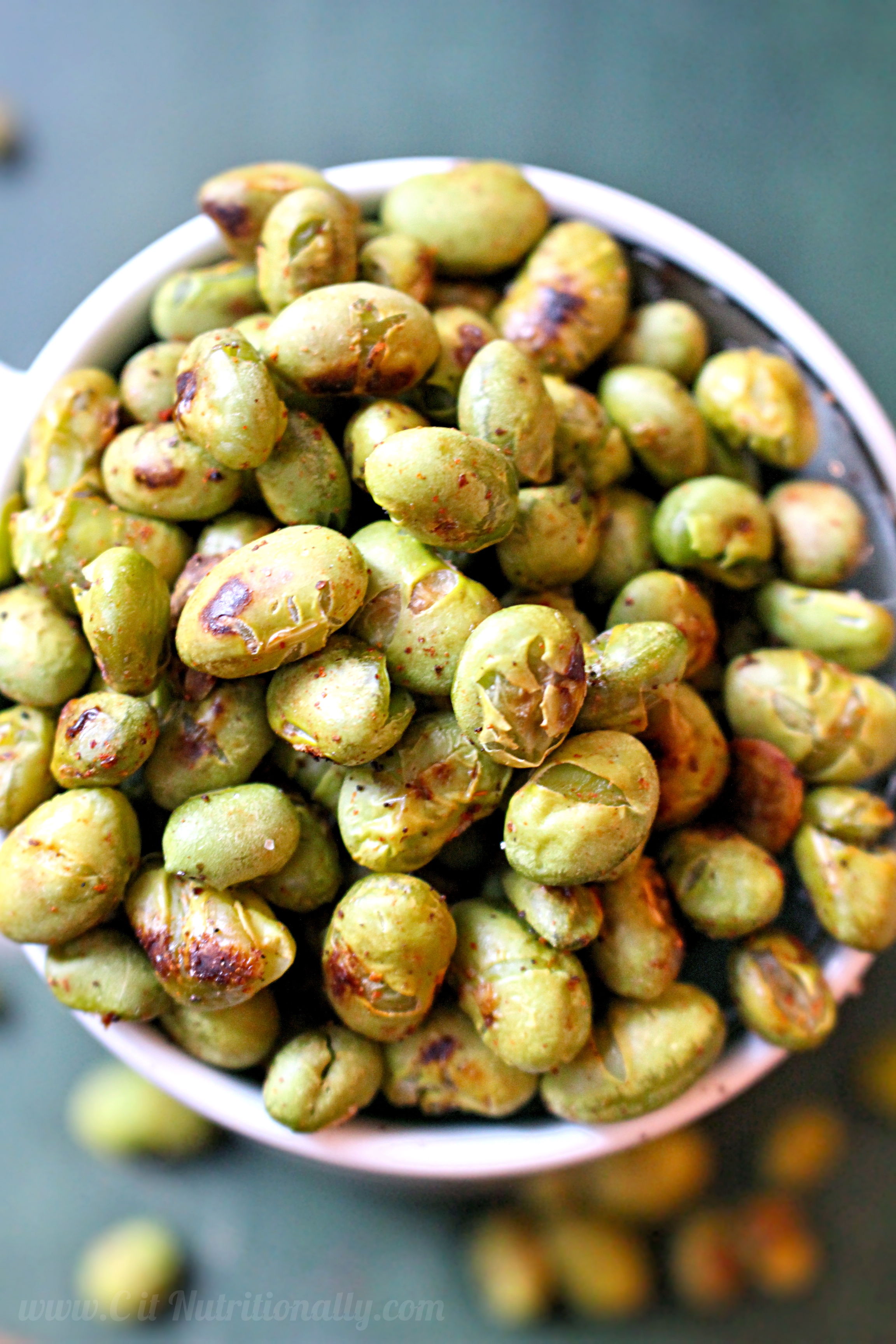 Crispy Roasted Edamame Chelsey Amer