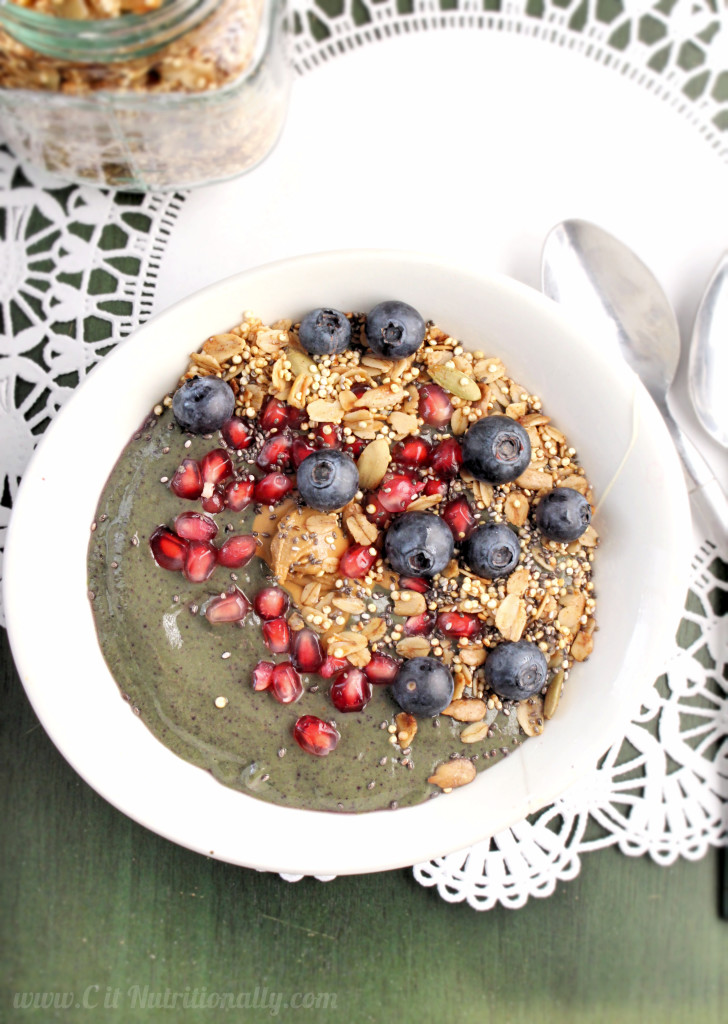 Power Smoothie Bowl with Quinoa Granola | C it Nutritionally