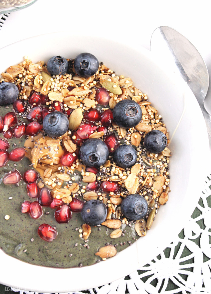 Power Smoothie Bowl with Quinoa Granola - Chelsey Amer