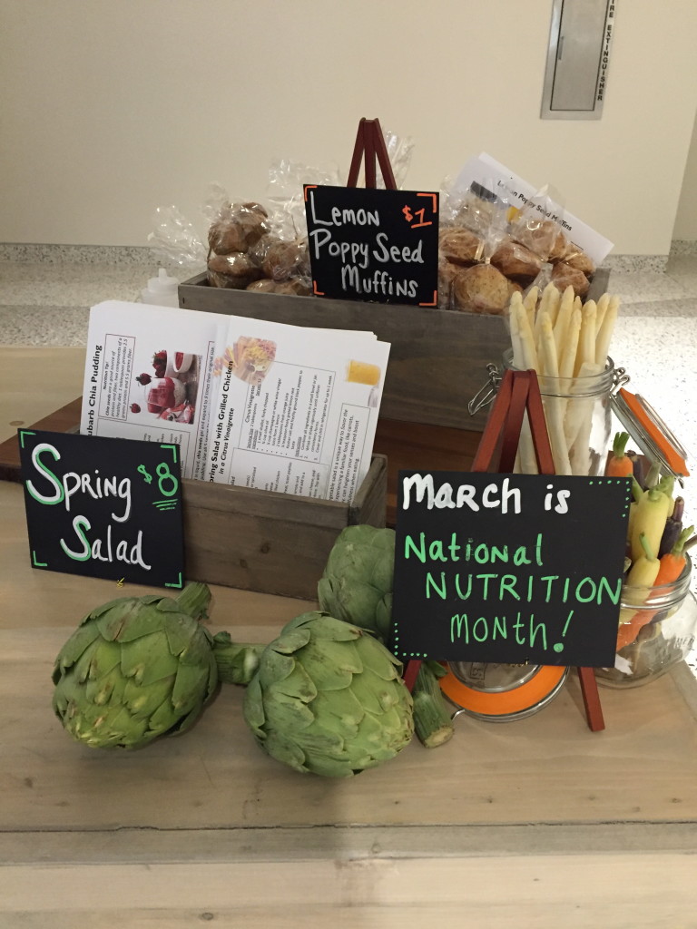 My Dietetic Internship Update: “March Into Spring” Market Table Event | C it Nutritionally