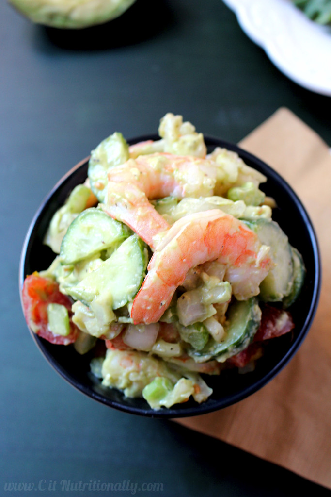 Shrimp Avocado Salad | C it Nutritionally #glutenfree #grainfree #healthy #lunch