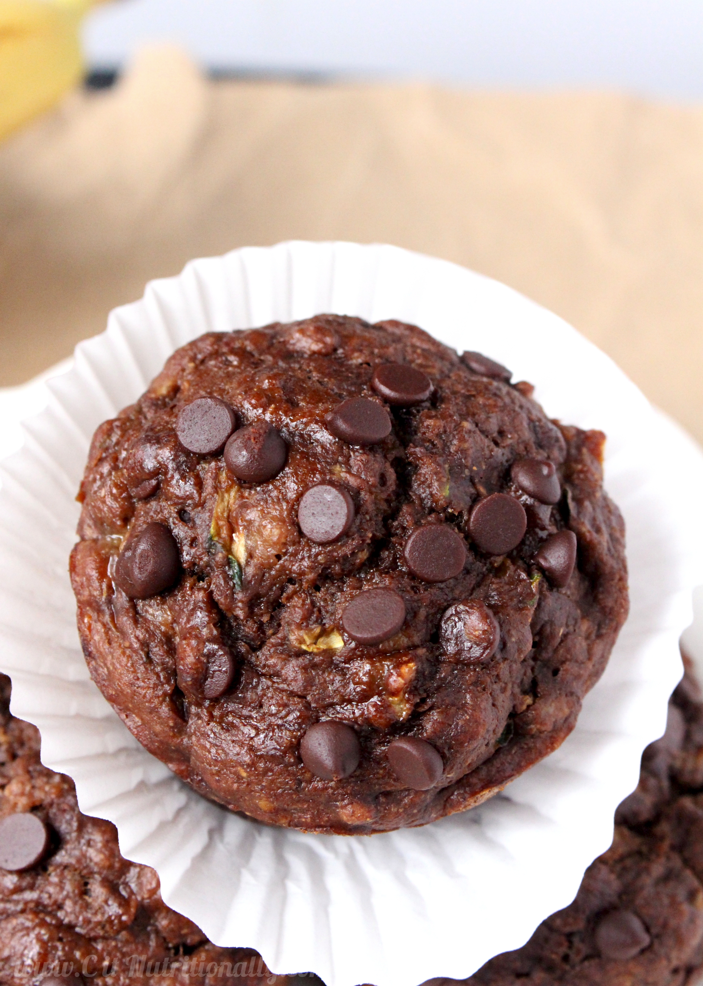Vegan Chocolate Banana Muffins with No Added Sugar | C it Nutritionally #meatlessmonday #plantbased