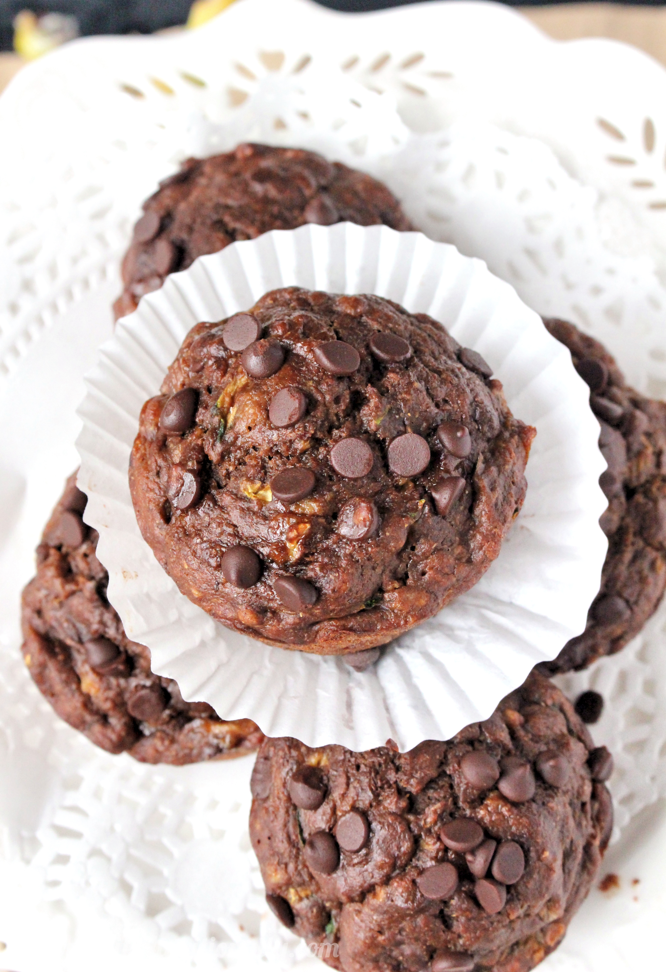 Vegan Chocolate Banana Muffins with No Added Sugar | C it Nutritionally #meatlessmonday #plantbased