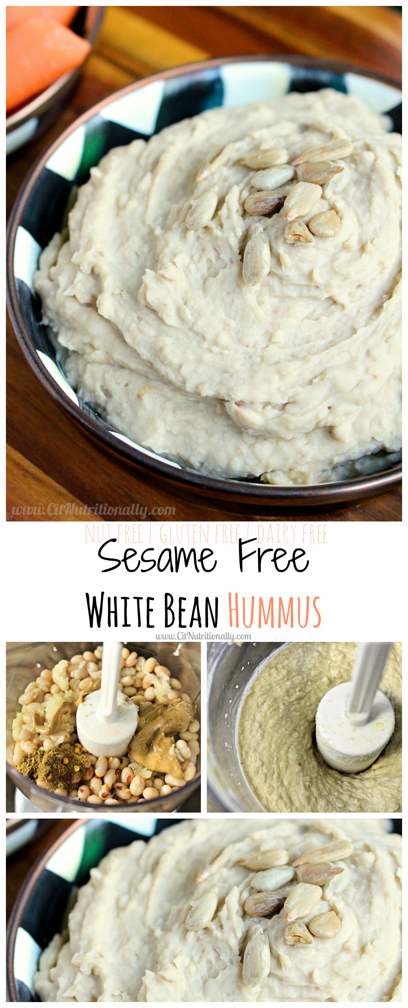 Sesame Free White Bean Hummus | C it Nutritionally