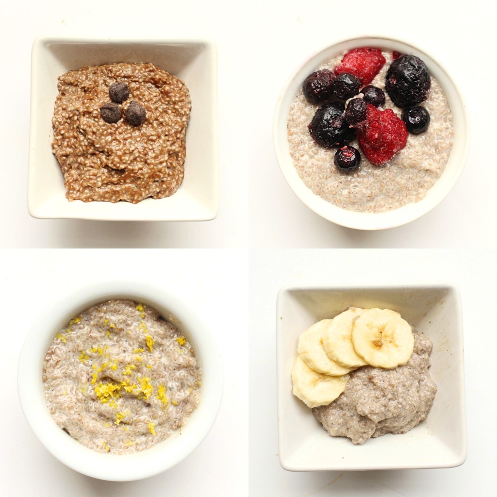 Basic Chia Pudding is one of my go-to breakfasts or snacks, especially when I’m trying to cut my added sugar intake. It’s full of fiber, protein and healthy fats that keep me full for hours. Try these 4 variations and your taste buds will thank you! Vegan, Gluten free, Grain free, Dairy free, Nut free, No added sugar | Basic Chia Pudding, 4 Ways + Video! | C it Nutritionally