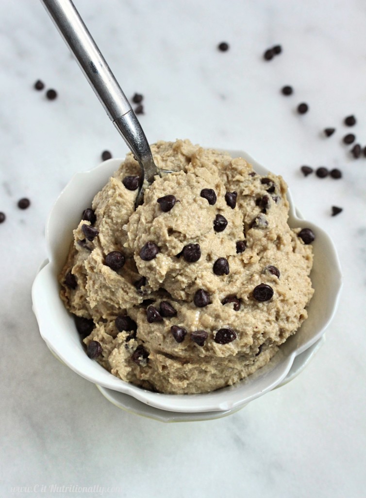 Healthy Nut Free Edible Cookie Dough | C it Nutritionally 1b