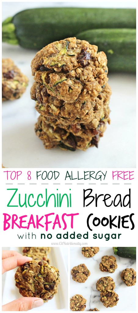 Gluten Free Zucchini Bread Breakfast Cookies | C it Nutritionally
