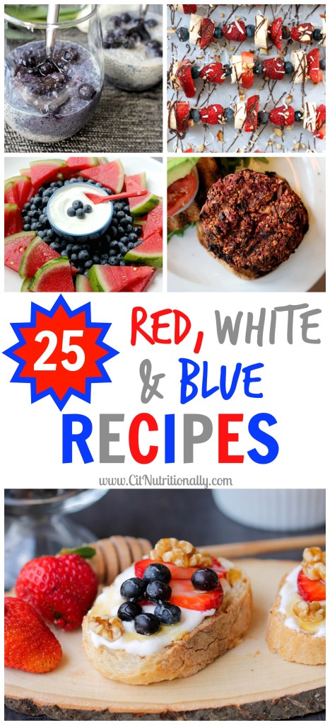 25 Healthy Red, White and Blue Recipes for July 4th | C it Nutritionally 