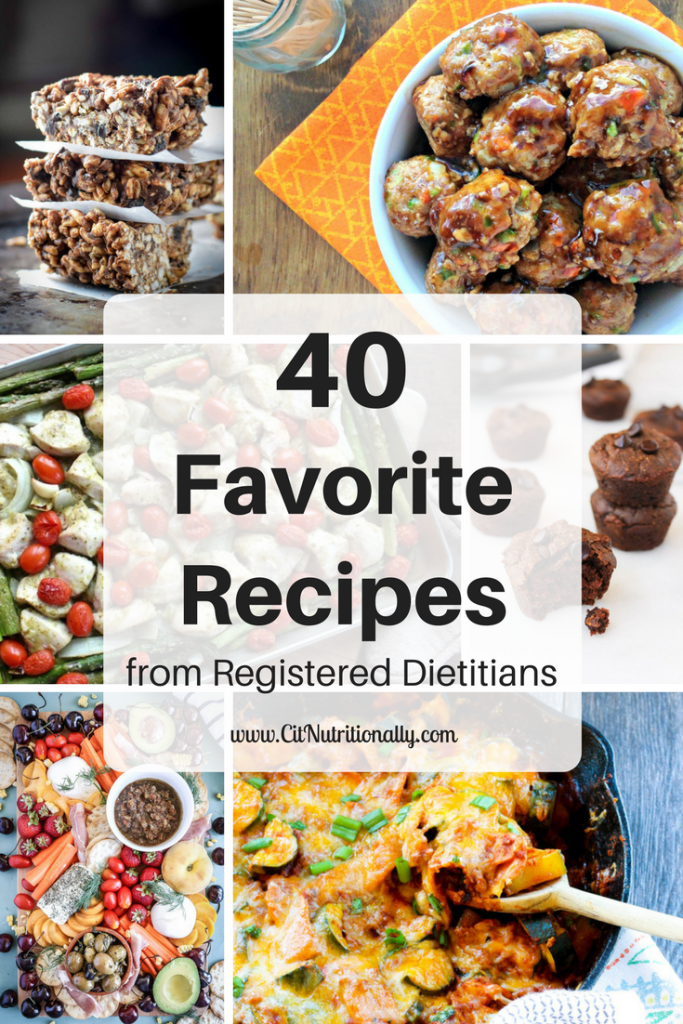 40 Favorite Recipes from Dietitian Bloggers | C it Nutritionally