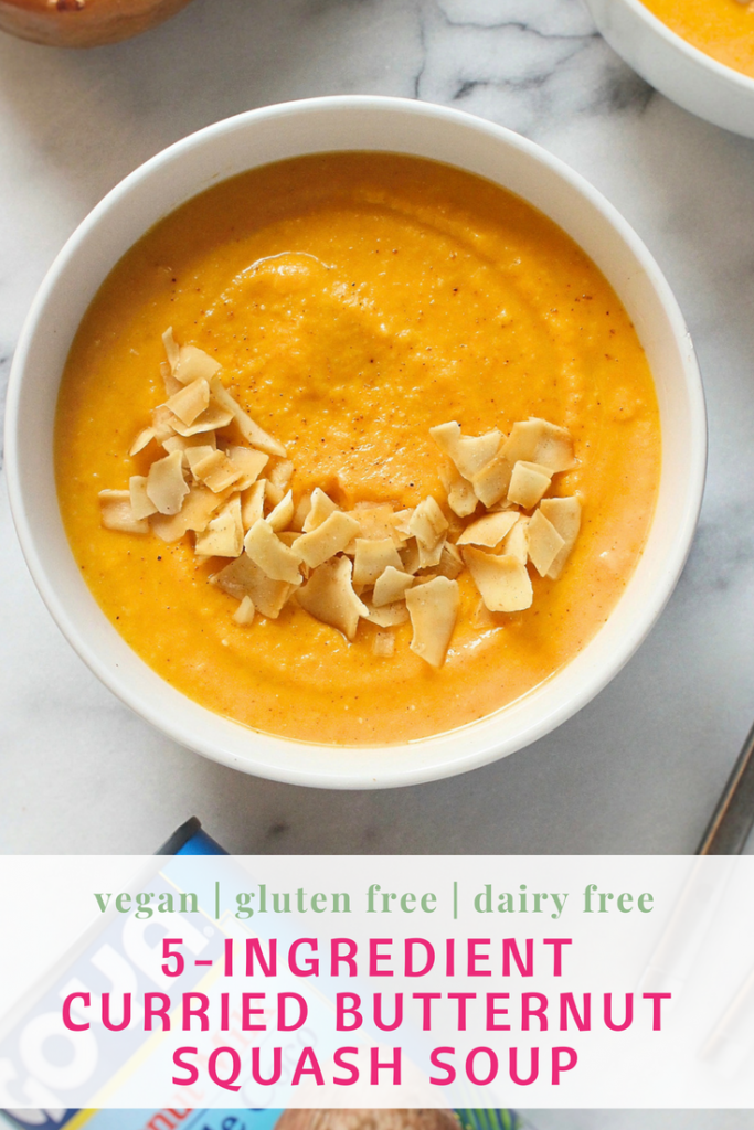 5-Ingredient Curried Butternut Squash Soup | C it Nutritionally Creamy, easy, and absolutely delicious - what's better for a simple Meatless Monday meal? Plus my 5-Ingredient Curried Butternut Squash Soup gives back... find out more... Vegan, Gluten Free, Grain Free, Nut Free, Soy Free