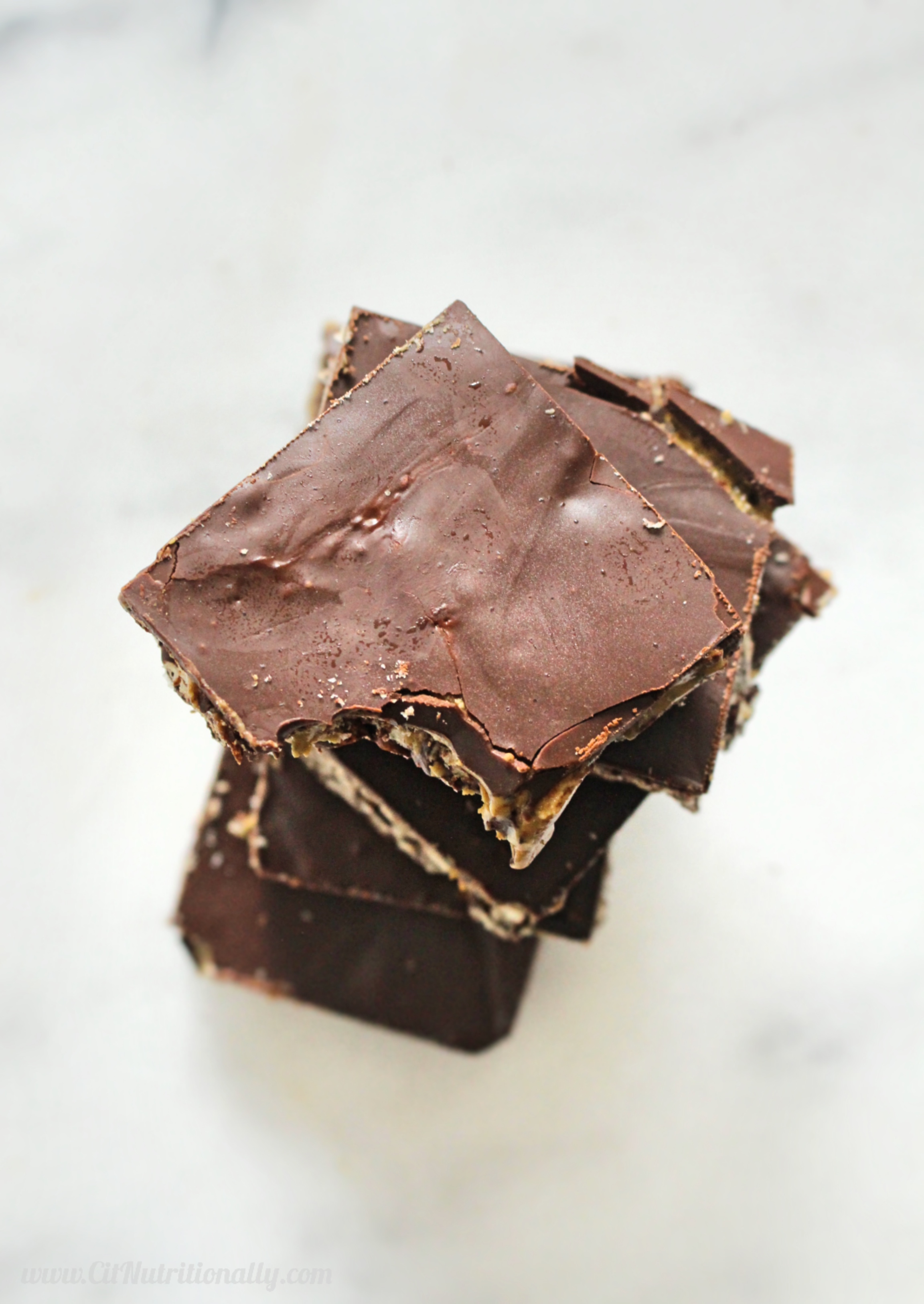 No Bake Chocolate Crunch Bars | C it Nutritionally Chocolatey, crunchy, and the easiest dessert ever, these No Bake Chocolate Crunch Bars are a delicious treat or gift! Nut Free, Gluten Free, Dairy Free, Soy Free