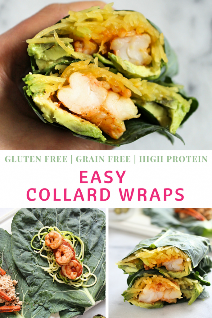 Easy Collard Wraps | C it Nutritionally Use the handful of ingredients you probably have in your fridge, wrap up a deliciously nutritious lunch with these Easy Collard Wraps... leftovers included!