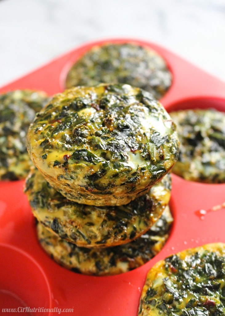 2 Ingredient Egg Muffins | C it Nutritionally by Chelsey Amer, MS, RDN | Make breakfast the easiest meal of the day with these 2 Ingredient Egg Muffins -- full of protein and fiber to keep you full all morning long! Gluten Free, Dairy Free, Nut Free, Soy Free, Grain Free