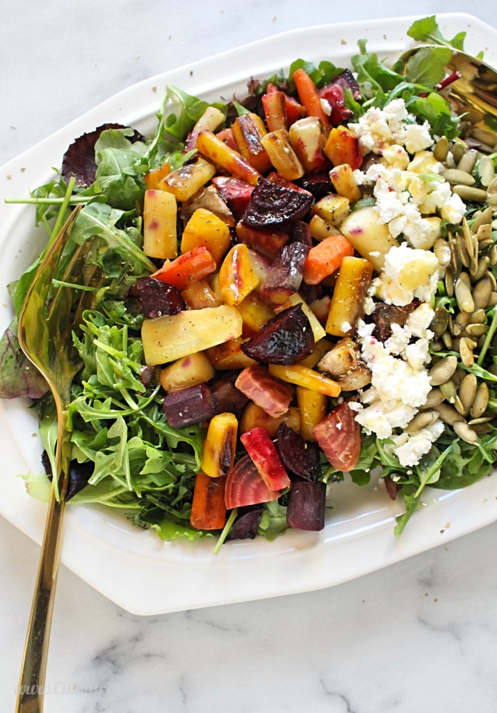 Roasted Beet and Goat Cheese Salad | C it Nutritionally by Chelsey Amer, MS, RDN, CDN