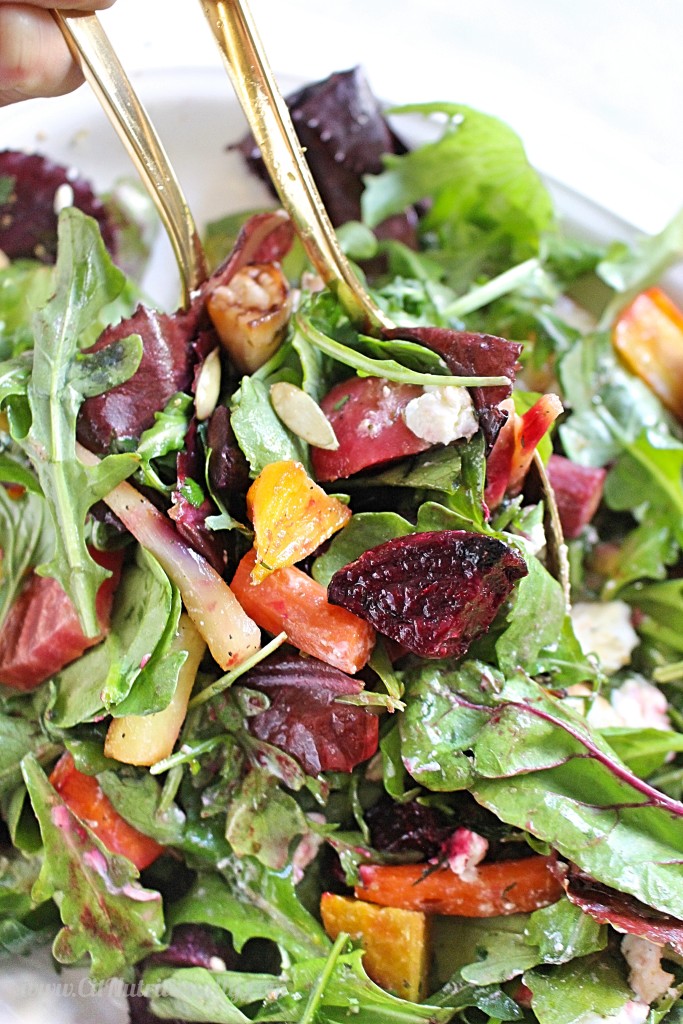 Roasted Beet and Goat Cheese Salad | C it Nutritionally by Chelsey Amer, MS, RDN, CDN