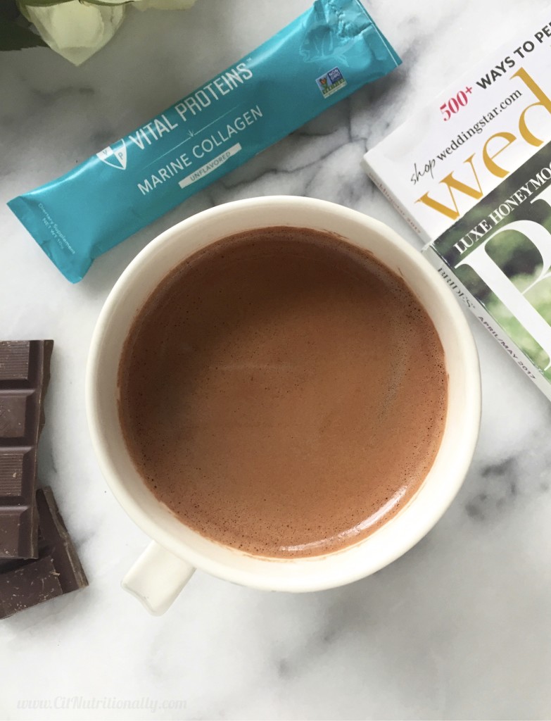 Superfood Hot Chocolate and My Pre-Wedding Self-Care Routine | C it Nutritionally by Chelsey Amer, MS, RDN, CDN