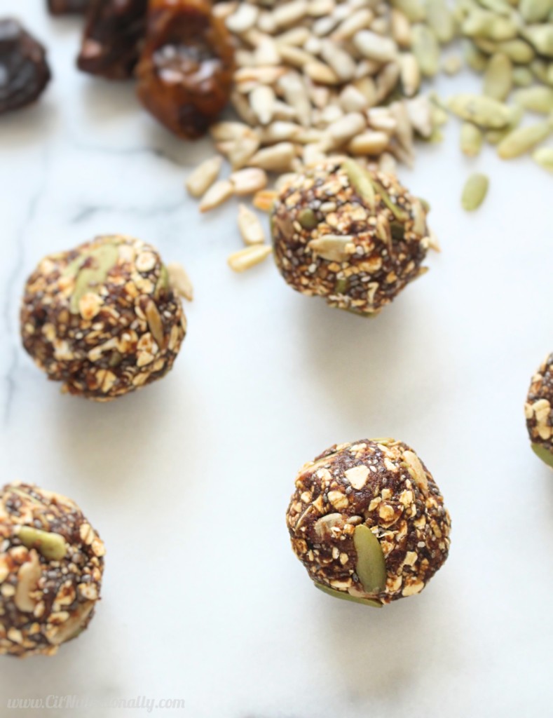 Trail Mix Energy Bites | C it Nutritionally by Chelsey Amer, MS, RDN, CDN