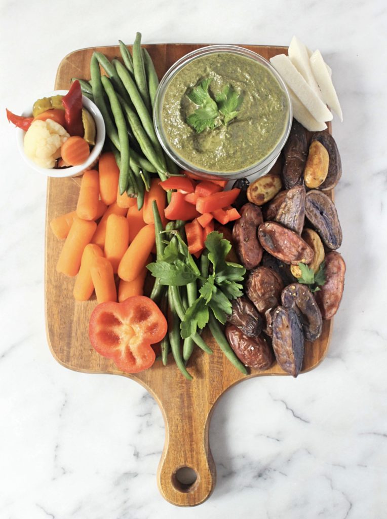 How To Build The Ultimate Crudité Platter - If you're entertaining, knowing how to build a crudite - or vegetable - platter is a great step to encourage healthier habits! | C it Nutritionally by Chelsey Amer, MS, RDN, CDN
