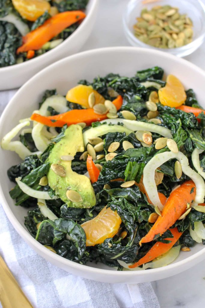 The Best Massaged Kale Salad with Avocado and Citrus