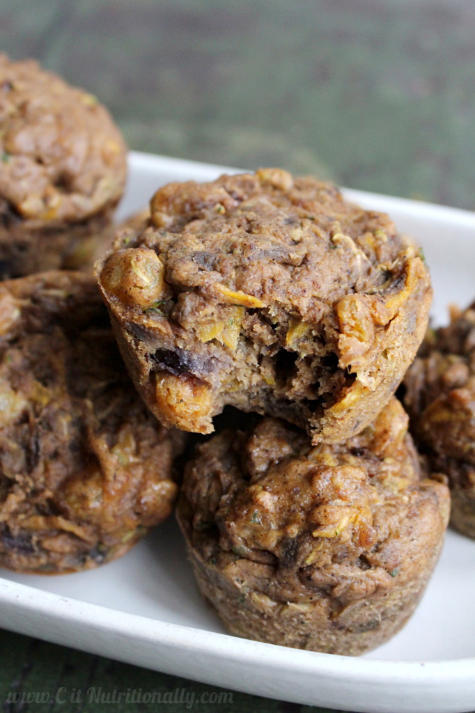 Vegan Zucchini Carrot Breakfast Muffins with No Added Sugar - Chelsey Amer