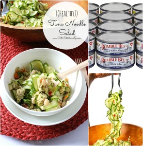 Healthy Tuna Noodle Salad | C it Nutritionally #glutenfree #grainfree #paleo option