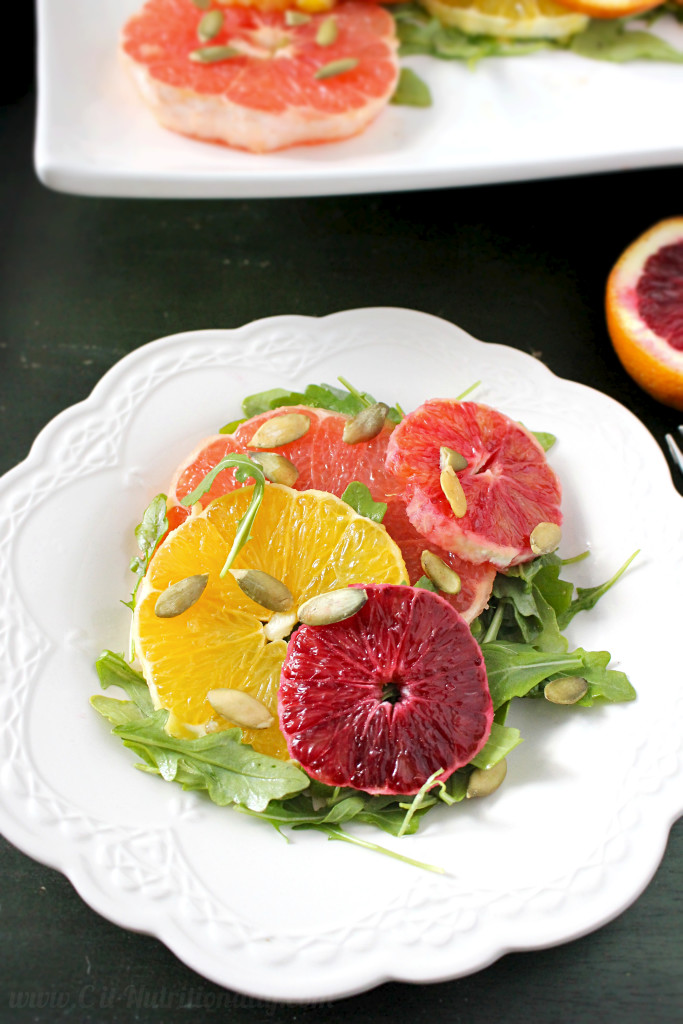 Winter Citrus and Arugula Salad - Chelsey Amer