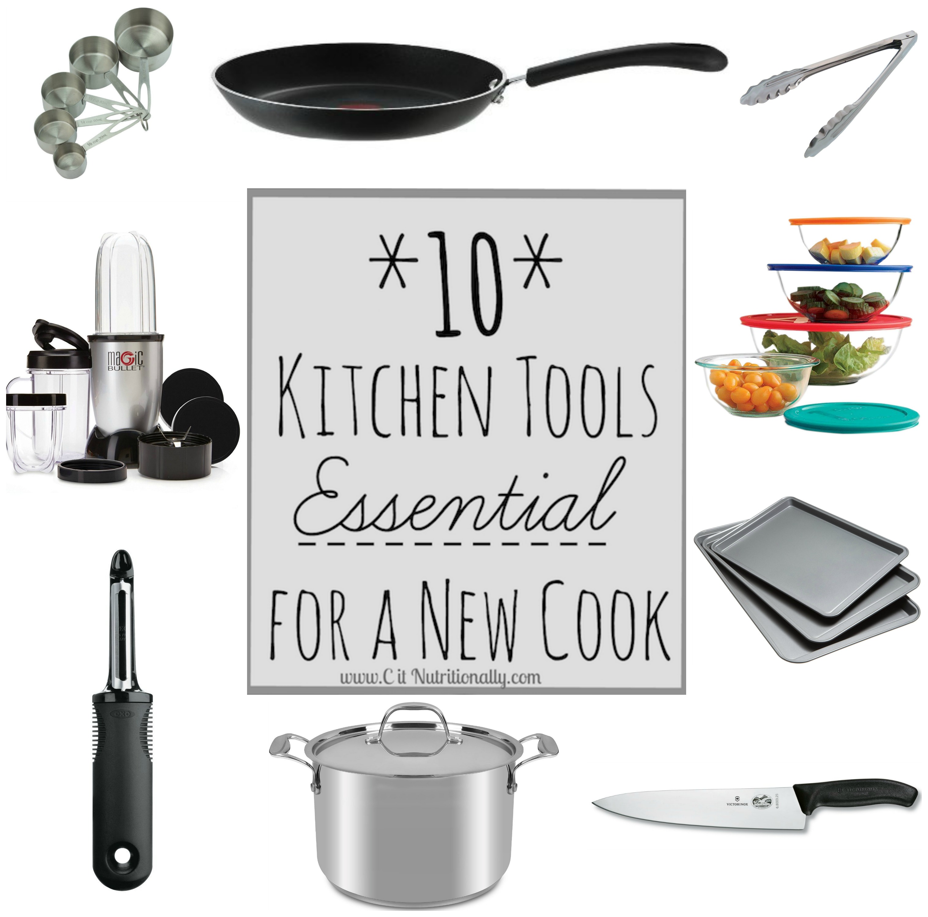 List of 10 Essential Kitchen Tools - Cooking with Team J