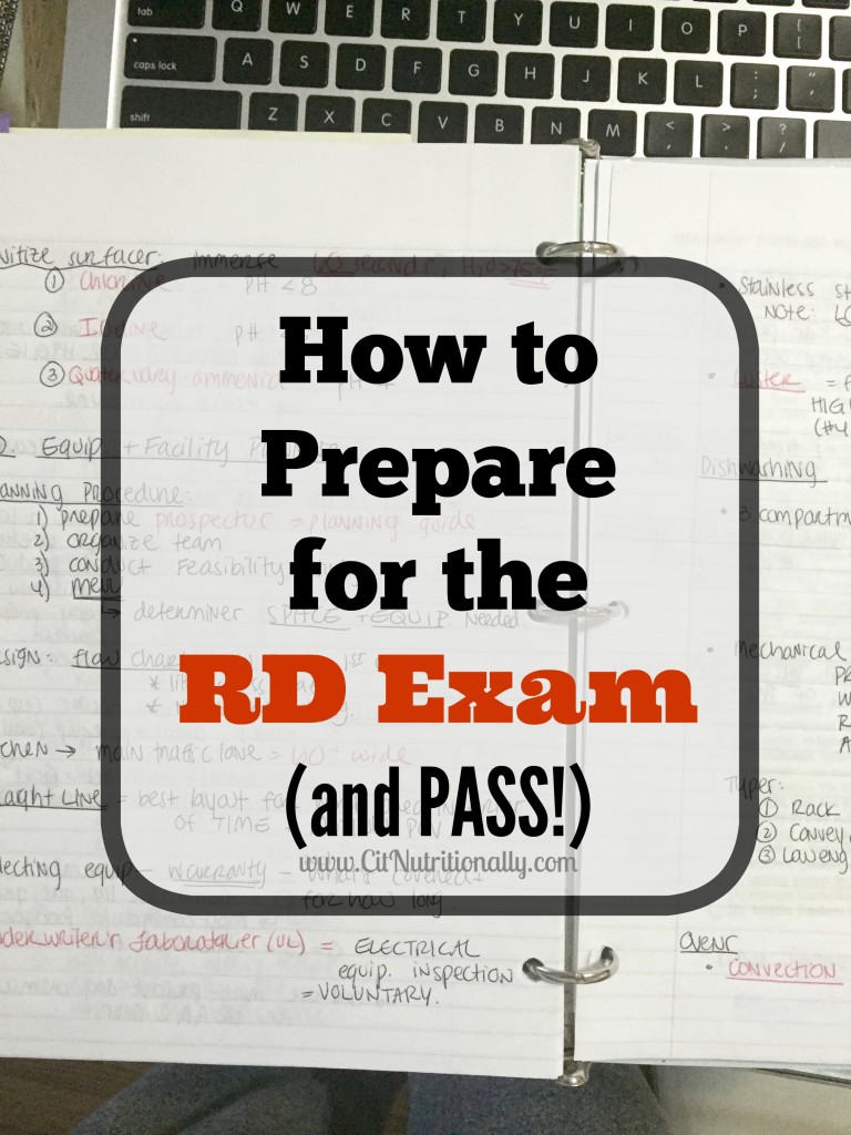 How to Prepare for the RD Exam Chelsey Amer