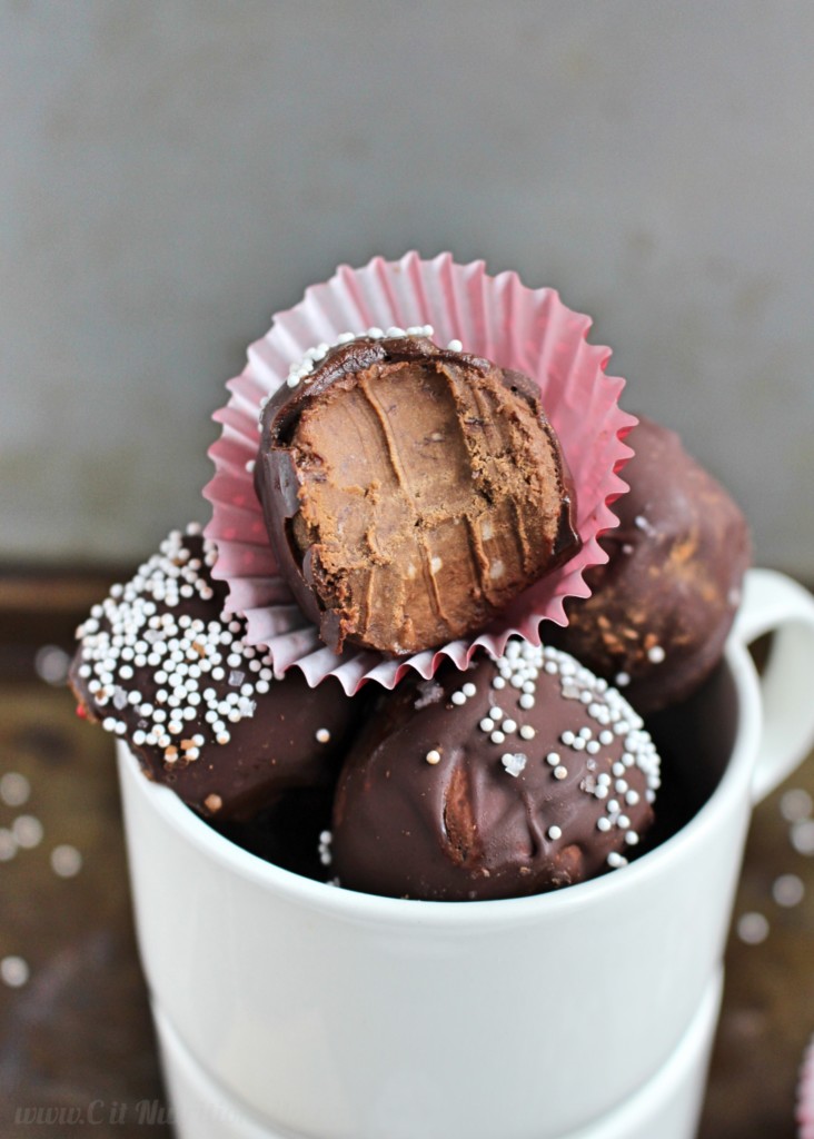 No Bake Chocolate-Covered Cookie Dough Truffles - Chelsey Amer