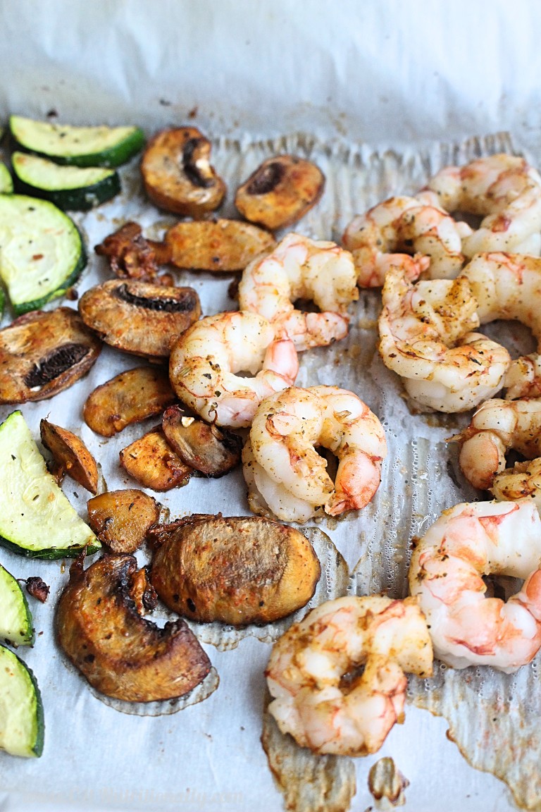 20 Minute Sheet Pan Shrimp Dinner - Chelsey Amer