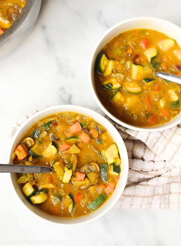 Healthy Vegetable Soup with Turmeric