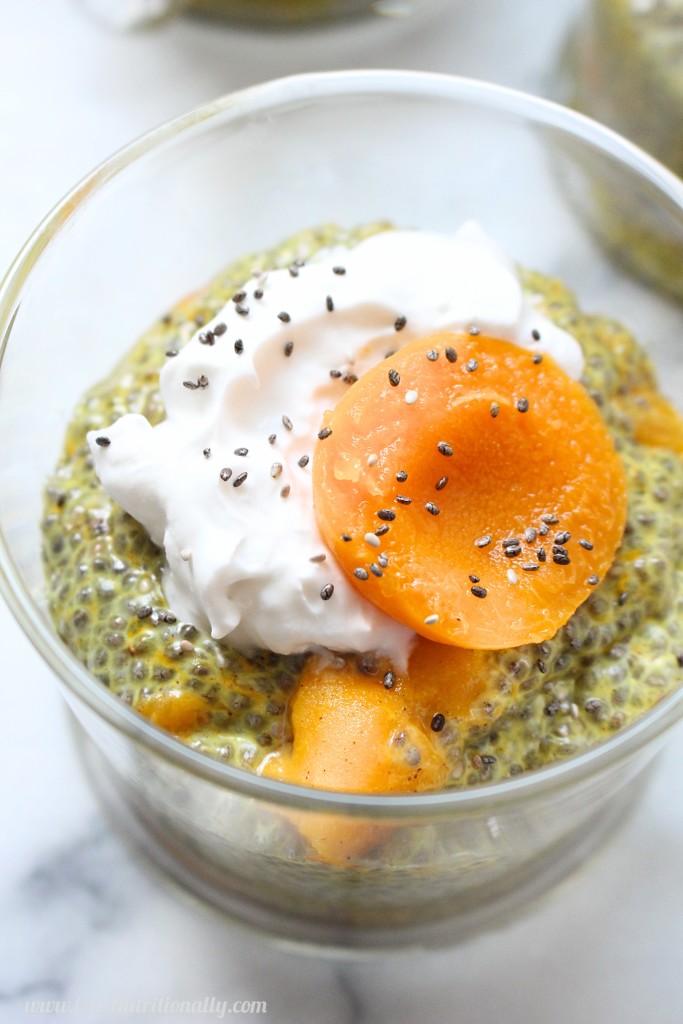 Apricot Turmeric Chia Pudding | C it Nutritionally A great make-ahead breakfast, snack, or even dessert, this Apricot Turmeric Chia Pudding featuring canned apricots