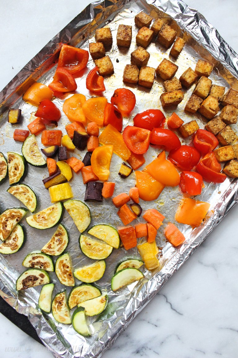 Sheet Pan Tofu Stir Fry - Chelsey Amer