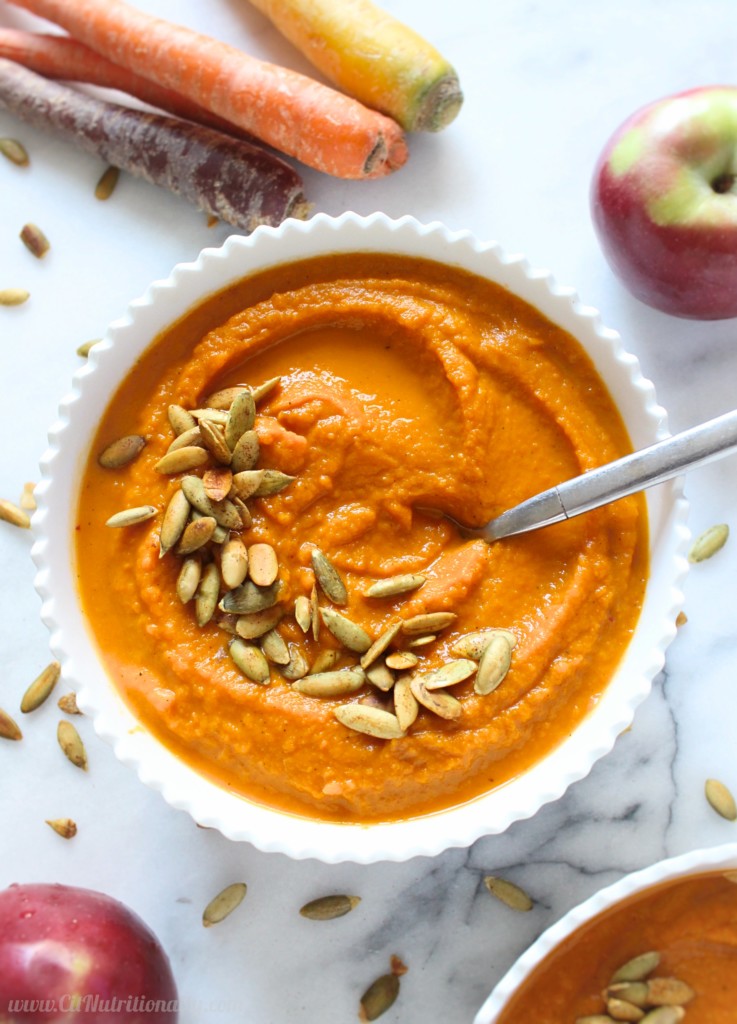 Roasted Carrot Apple Soup